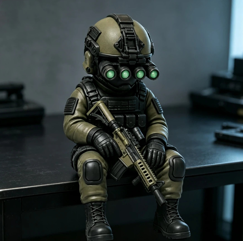 Interior Design Apartment - Figura de soldado táctico en miniatura,