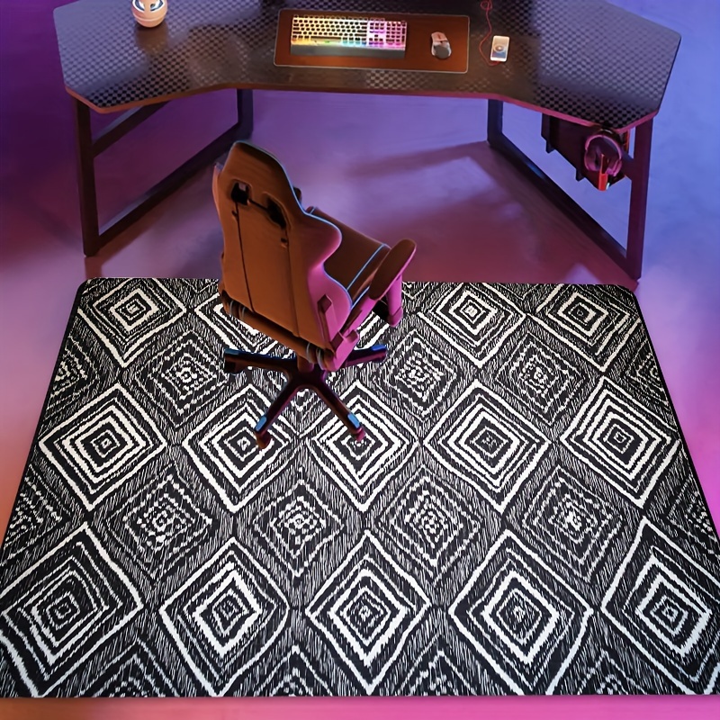 Interior Design Monochrome - Alfombra rectangular de diseño minimalista monocromático