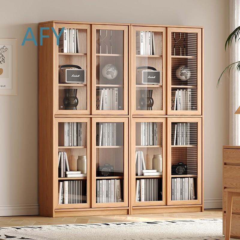 Muji Home Storage - Librería de Roble Macizo con Puertas