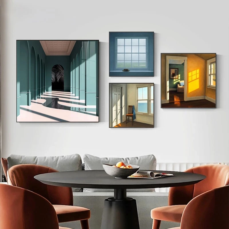 Interior Design Apartment - Pintura en lienzo de paisaje exterior