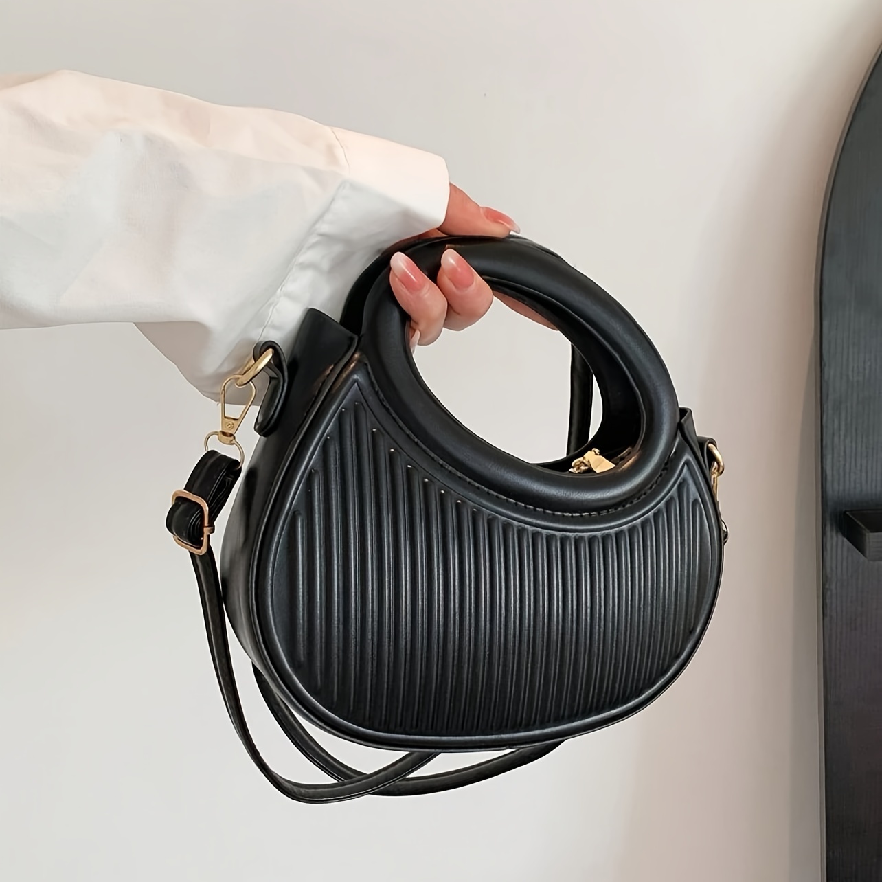 Interior Design Elegant - Bolsos cruzados con diseño de rayas