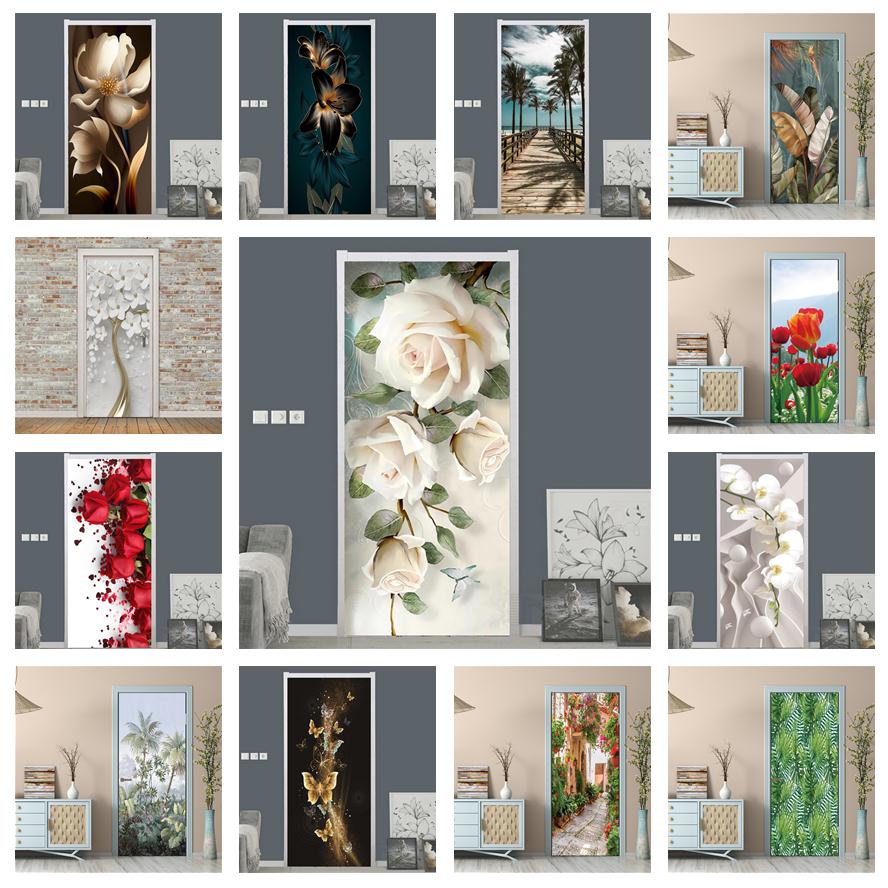 Interior Design Home - Papel tapiz de flores rosas blancas