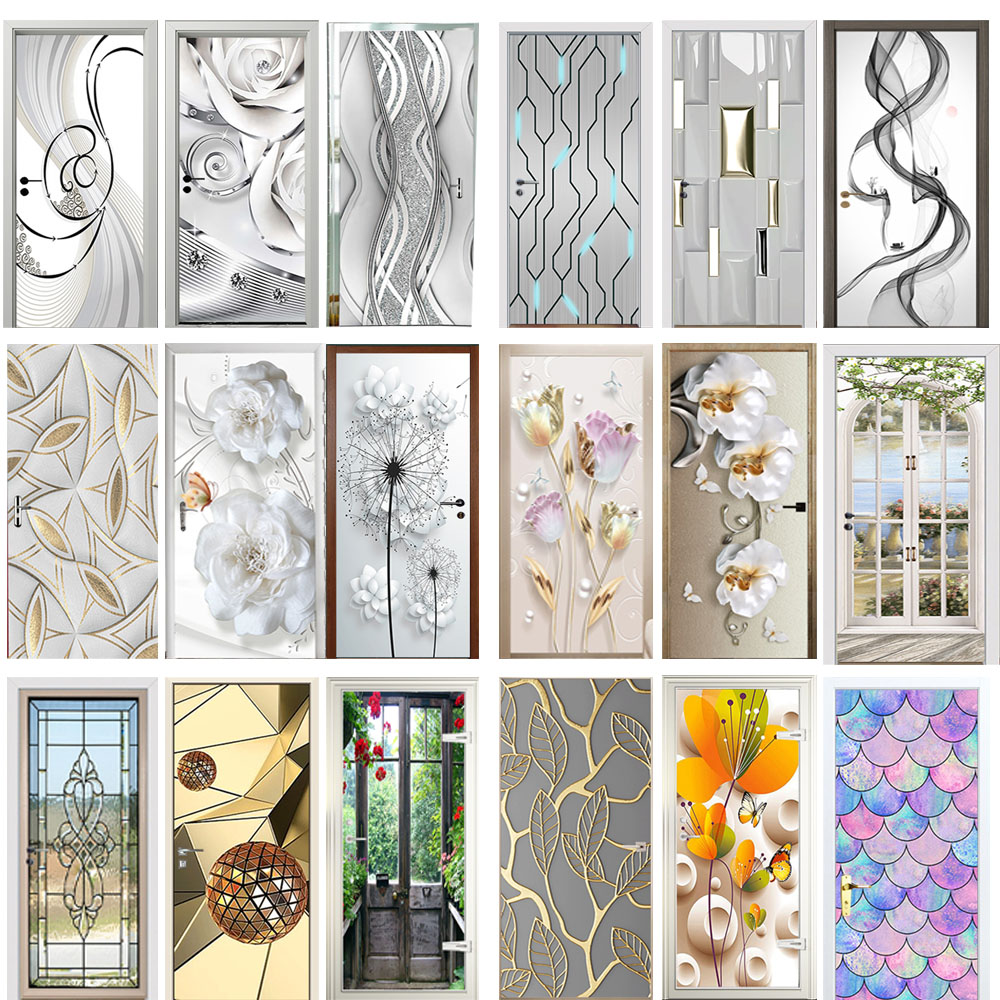 Pegatina de puerta moderna con - Interior Design Home reseña y precio