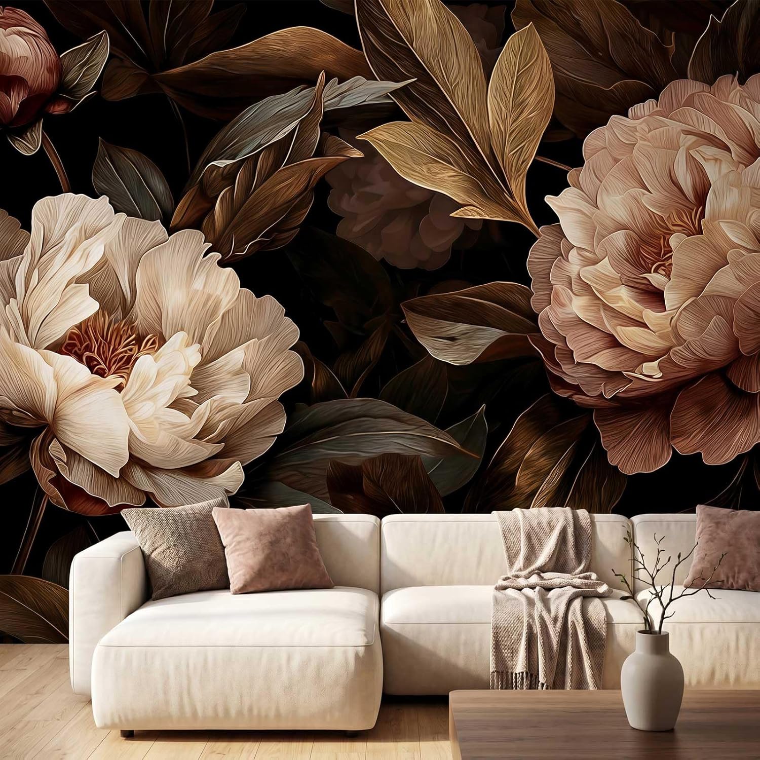 Elegante Tapiz Floral de Peoní - Interior Design Home reseña y precio