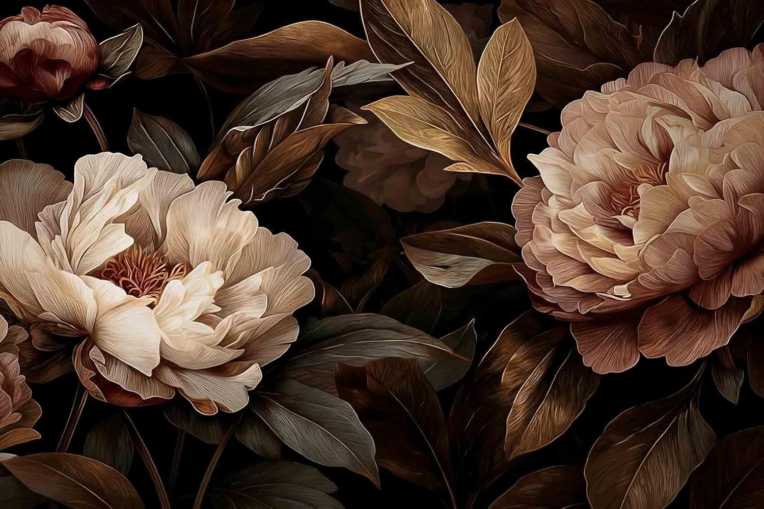 Elegante Tapiz Floral de Peoní - Interior Design Home reseña y precio