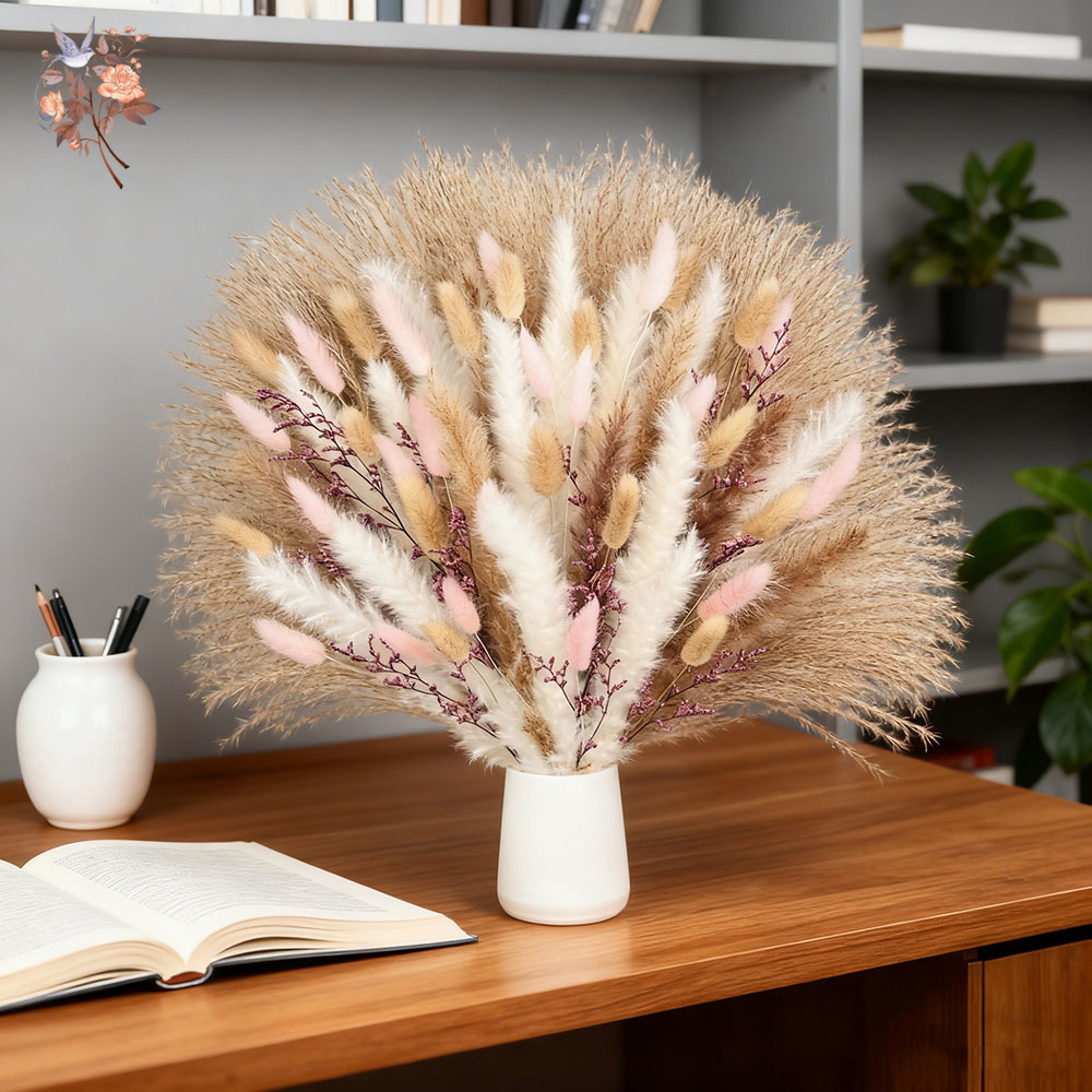 Mechones de colas de conejo Pa - Dried Pampas Bundle reseña y precio