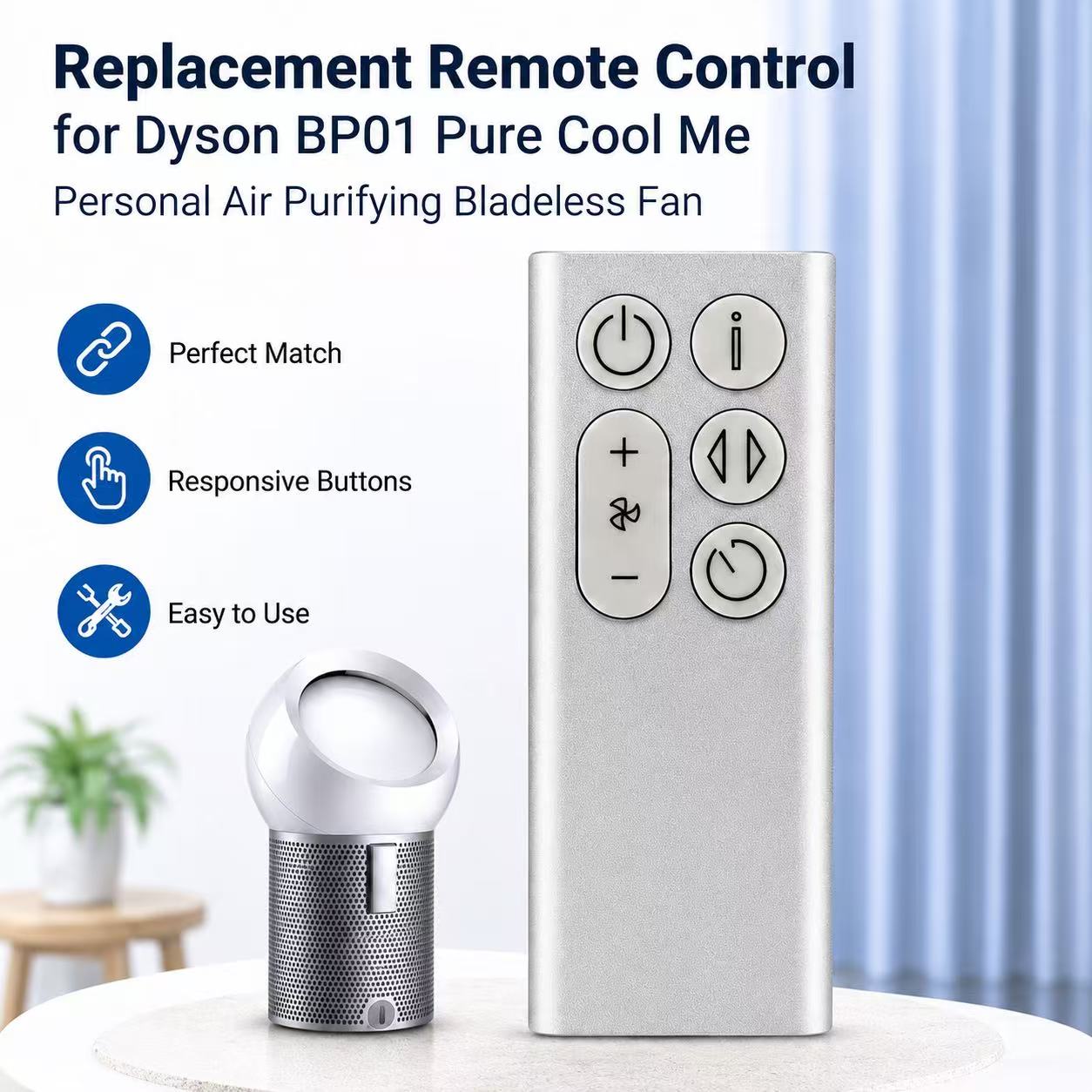 Control remoto de repuesto par - Dyson Fan Pure Cool reseña y precio