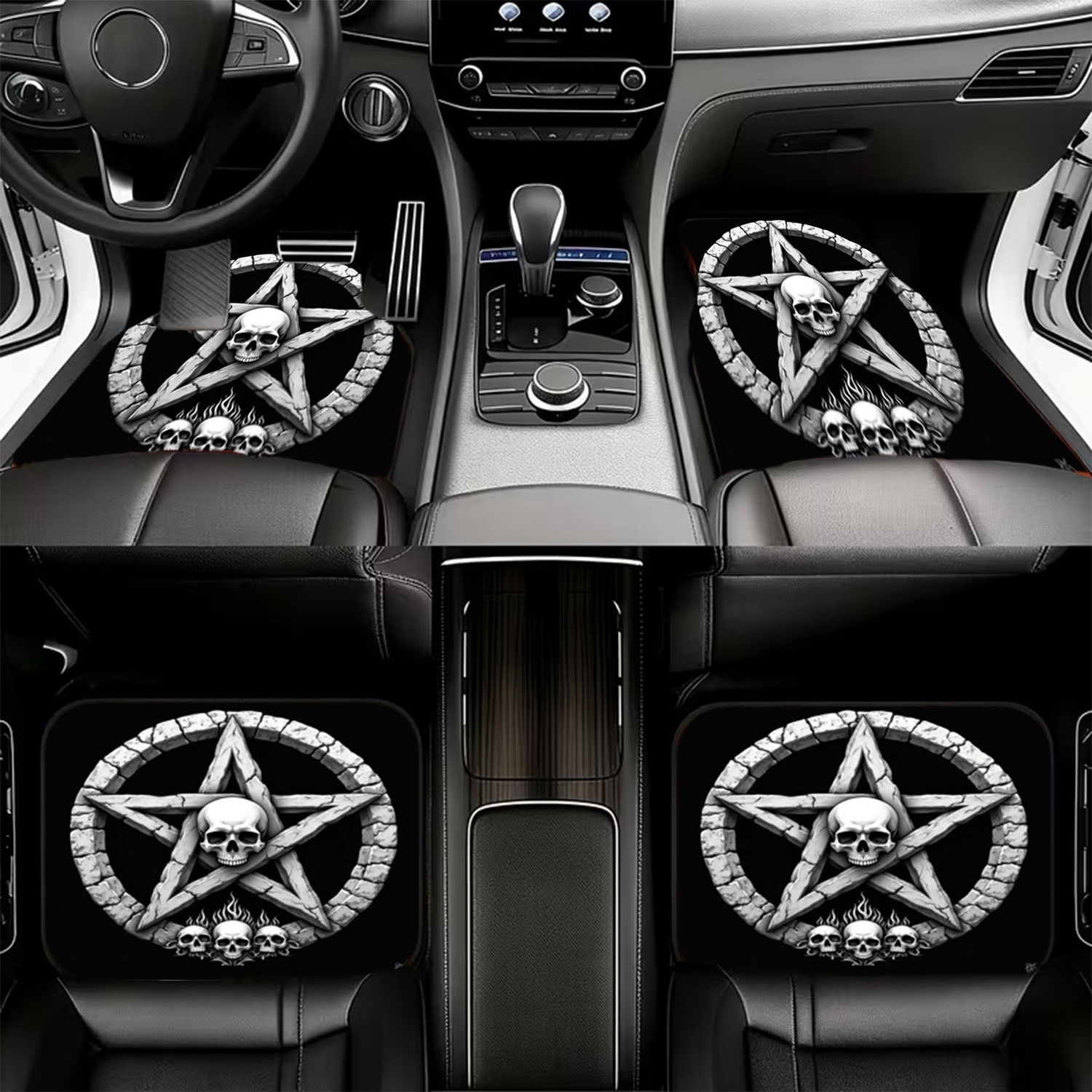 Alfombrillas de coche 4 piezas - Interior Design Monochrome reseña y precio
