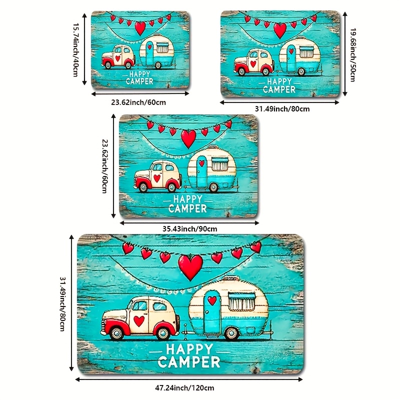 Vintage Camper Van & Hearts De - Interior Design Tech reseña y precio