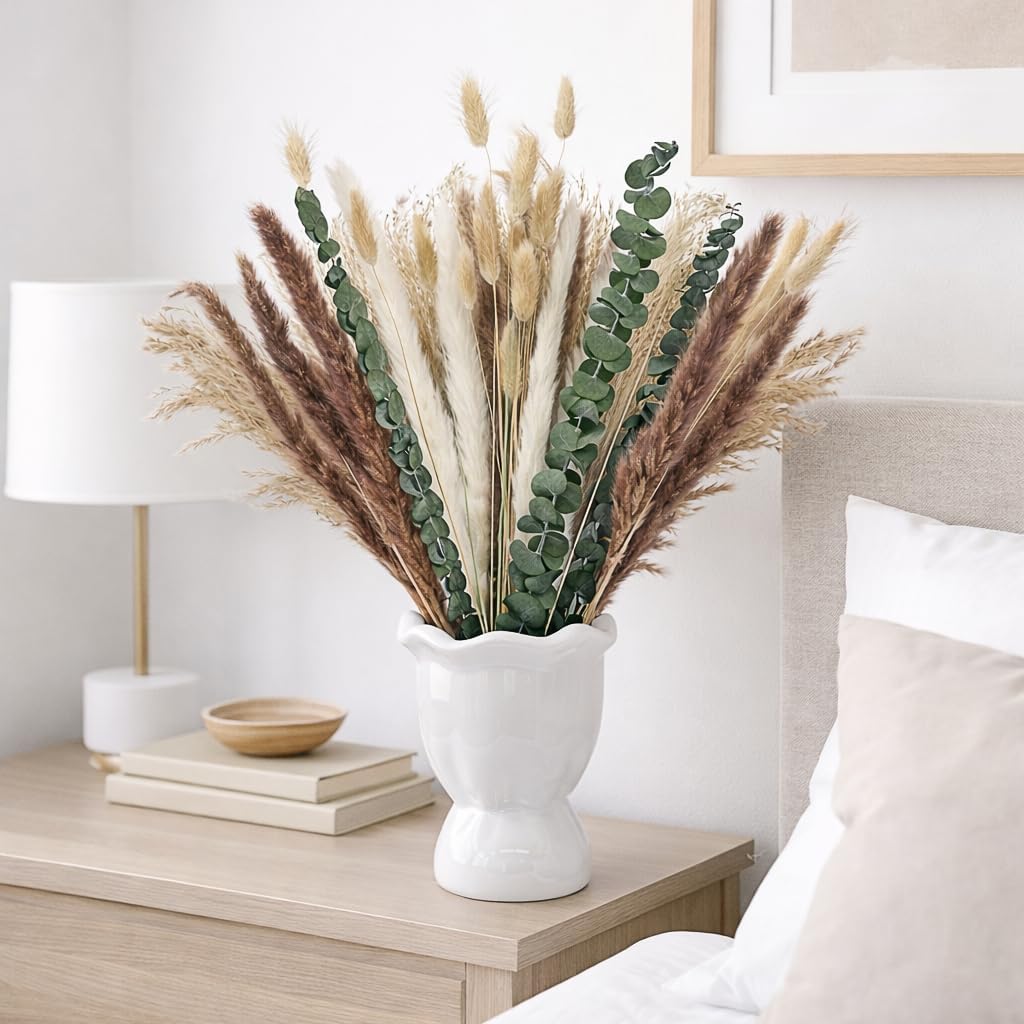 65 Piezas de Flores Secas Natu - Dried Pampas Bundle reseña y precio