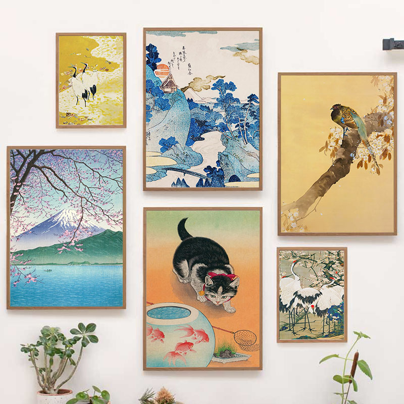 Pintura en lienzo japonesa Kat - Interior Design Home reseña y precio