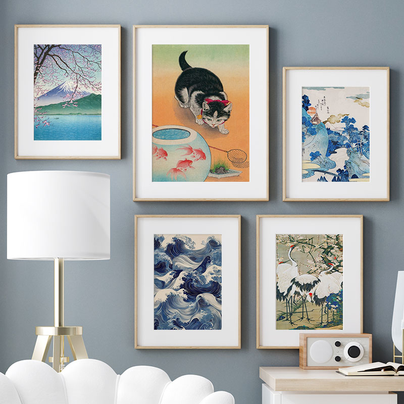 Pintura en lienzo japonesa Kat - Interior Design Home reseña y precio