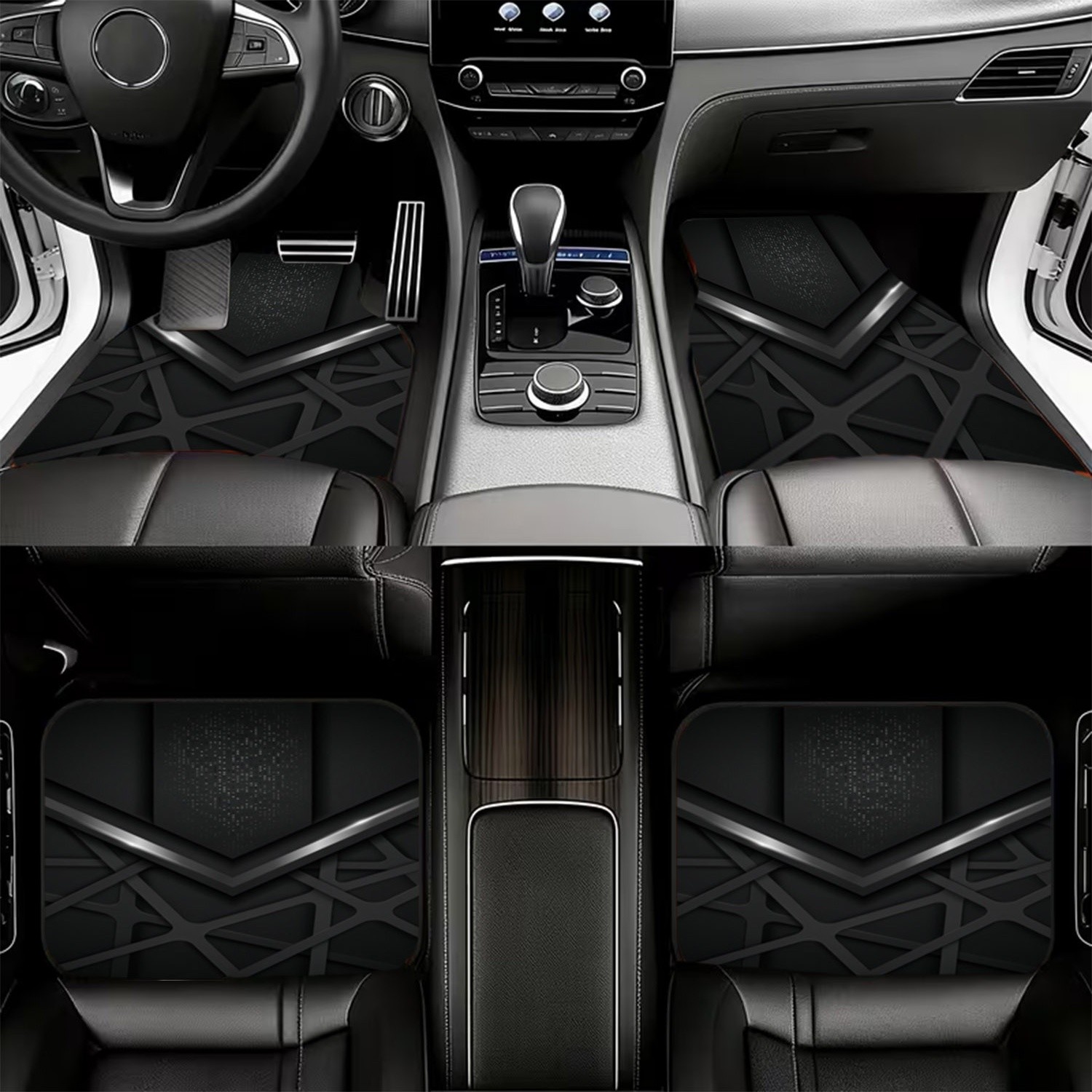4 alfombrillas para coche con  - Interior Design Tech reseña y precio