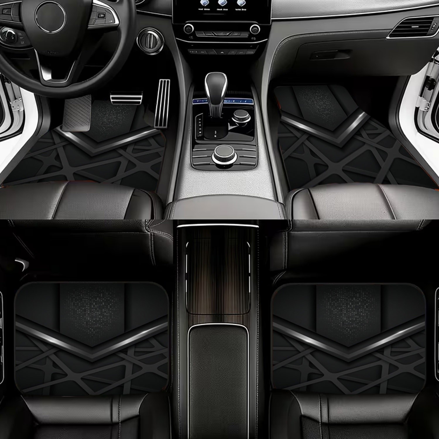4 alfombrillas para coche con  - Interior Design Tech reseña y precio